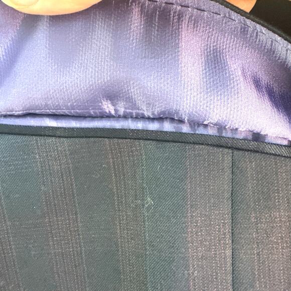 Ted Baker London Endurance 42R Wool Charcoal Gray w/ Purple Plaid Design Blazer - Picture 4 of 11